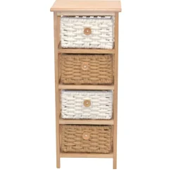 Pharao24 Schmales Badregal Nuro> Massivholzregale|Badregale