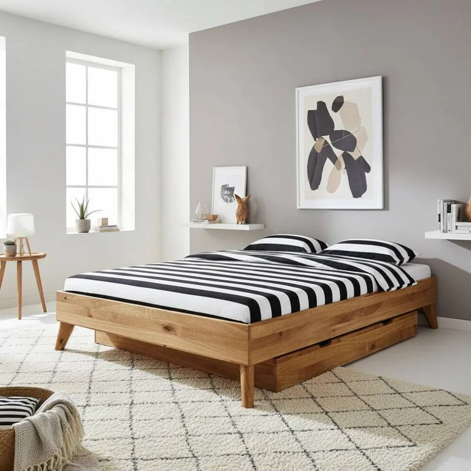 Schubkastenbetten|Einzelbetten*Pharao24 Schmales Bettgestell Vinial