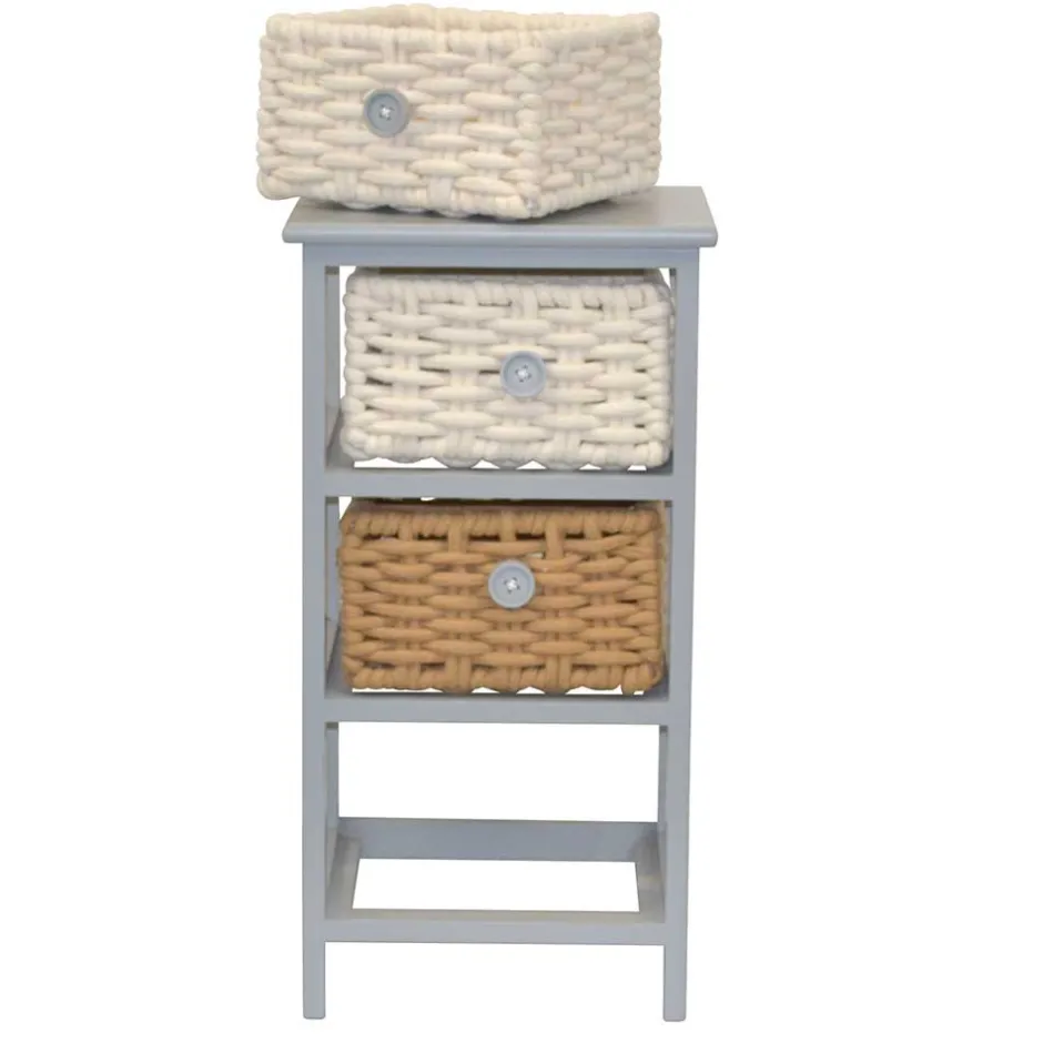 Pharao24 Schmales Regal mit Körben Variona> Badregale