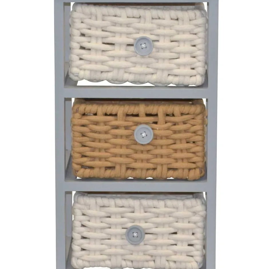 Pharao24 Schmales Regal mit Körben Variona> Badregale