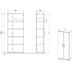 Büroschränke|Aktenschränke*Pharao24 Schrank Büro Wasconda
