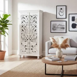 Massivholzmöbel|Wohnzimmerschrank*Pharao24 Schrank Holz Menorva