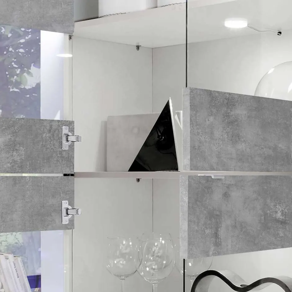 Pharao24 Schrank Vitrine Endion> Wohnzimmervitrinen|Vitrinenschrank