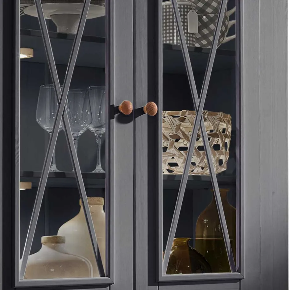 Vitrinenschrank|Wohnzimmervitrinen*Pharao24 Schrank Vitrine Ligolas