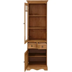 Wohnzimmerschrank|Massivholz Schränke*Pharao24 Schrank Vitrine Yoco