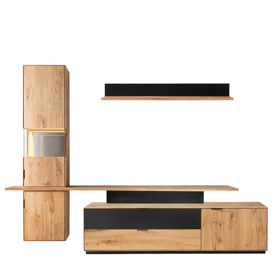 Wohnwand 250 Cm|Moderne Wohnwände*Pharao24 Schrankwand Housten