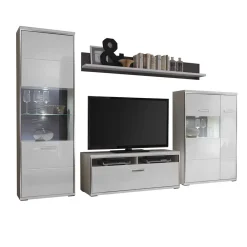 Wohnwand 300 Cm|Moderne Wohnwände*Pharao24 Schrankwand Lefaria