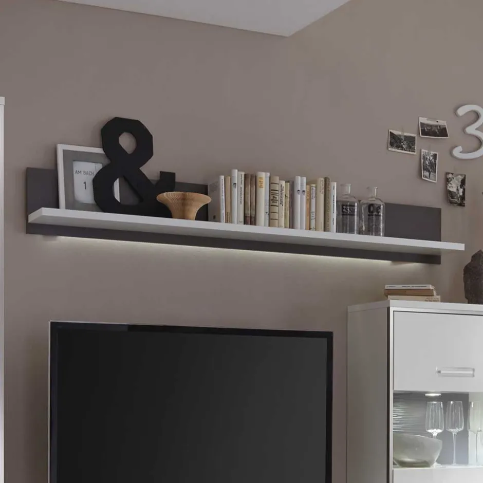 Wohnwand 300 Cm|Moderne Wohnwände*Pharao24 Schrankwand Lefaria