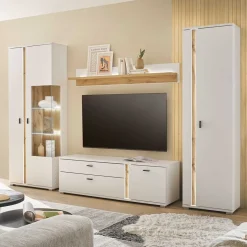 Moderne Wohnwände|Wohnwand 300 Cm*Pharao24 Schrankwand Luzillo