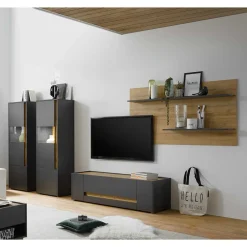 Pharao24 Schrankwand Uzniana> Moderne Wohnwände|Wohnwand 250 Cm