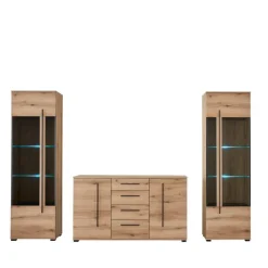 Moderne Wohnwände|Wohnwand 250 Cm*Pharao24 Schrankwand Wohnzimmer Cemutra