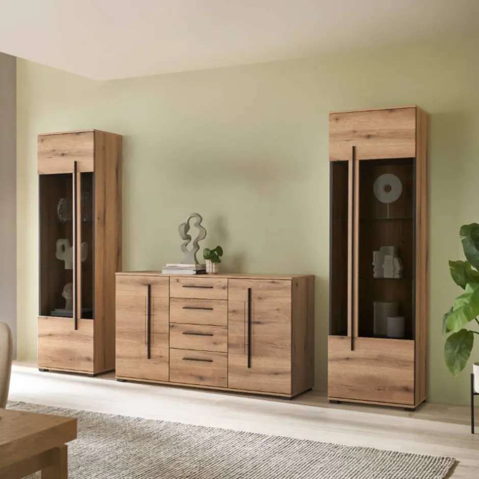 Moderne Wohnwände|Wohnwand 250 Cm*Pharao24 Schrankwand Wohnzimmer Cemutra