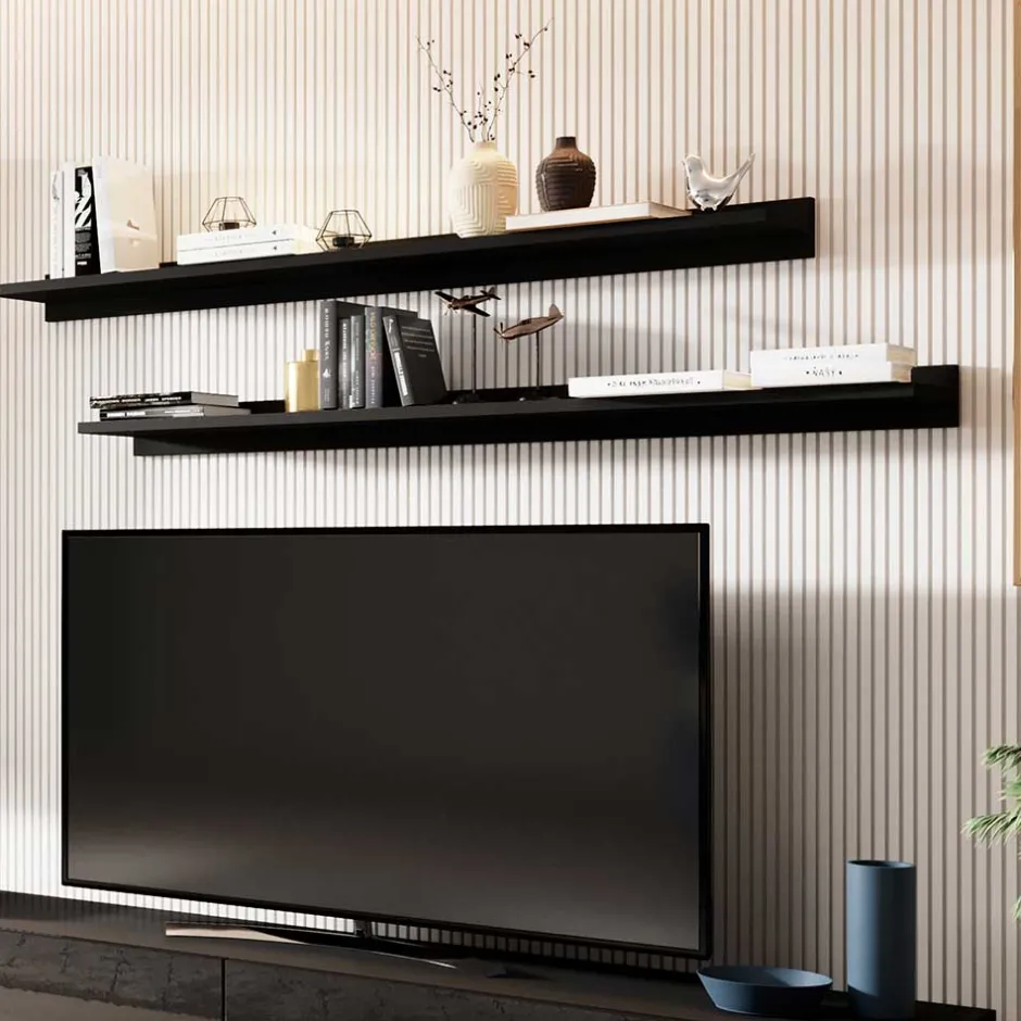 Wohnwand 250 Cm|Moderne Wohnwände*Pharao24 Schrankwand Wohnzimmer Emilina