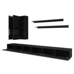 Wohnwand 250 Cm|Moderne Wohnwände*Pharao24 Schrankwand Wohnzimmer Emilina