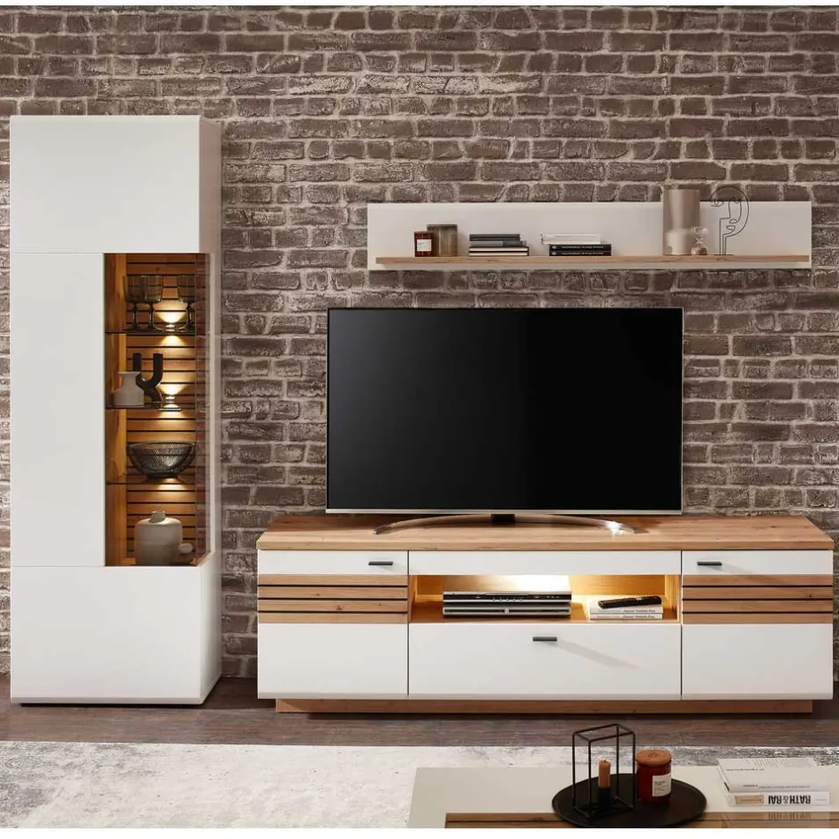 Pharao24 Schrankwand Wohnzimmer Luzie> Moderne Wohnwände|Wohnwand 250 Cm