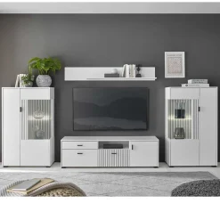 Wohnwand 300 Cm|Moderne Wohnwände*Pharao24 Schrankwand Wohnzimmer Paros