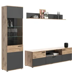 Pharao24 Schrankwand Wohnzimmer Plestna> Moderne Wohnwände|Wohnwand 250 Cm