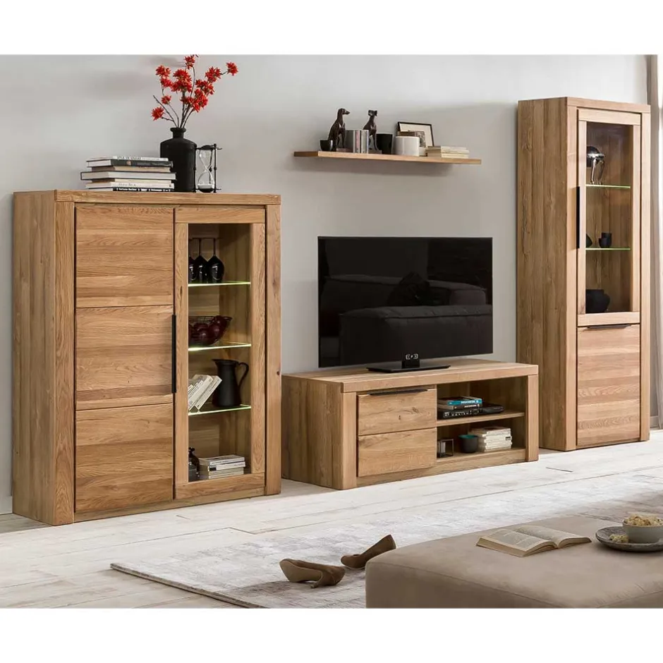 Wohnzimmerschrank|Wohnwand 300 Cm*Pharao24 Schrankwand Wohnzimmer Vroscian