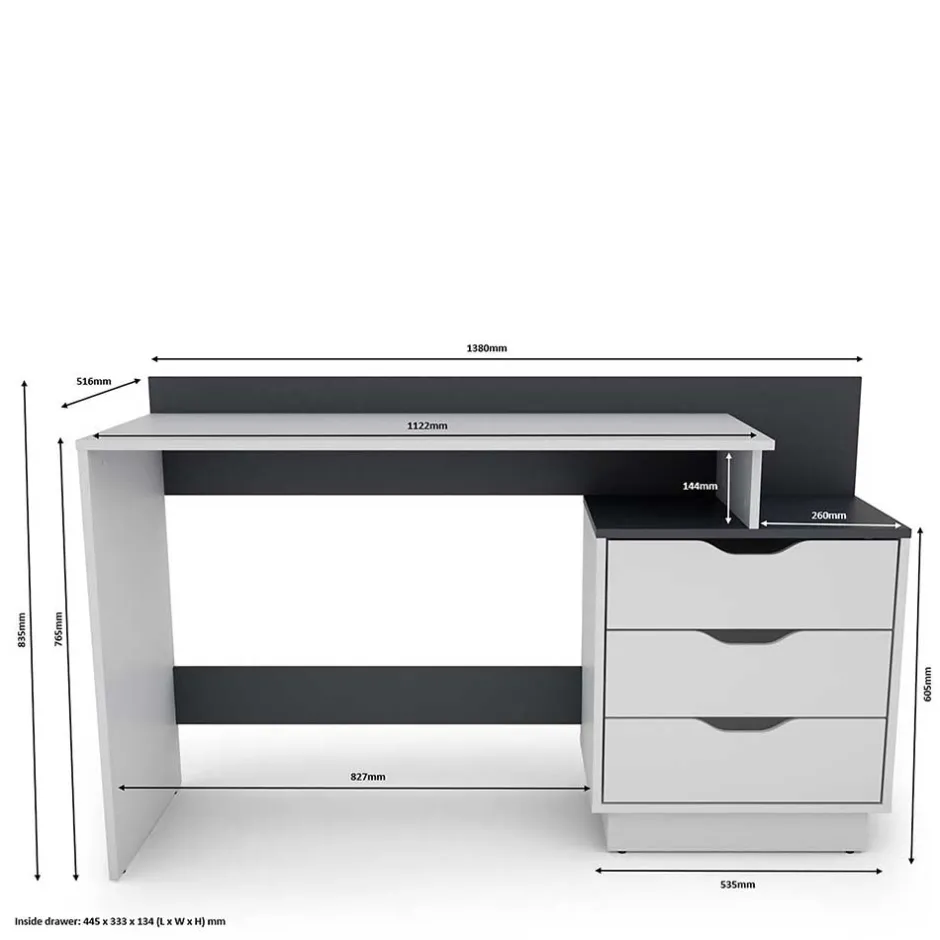 Pharao24 Schreibtisch Bildo> Computertische|Jugendschreibtische