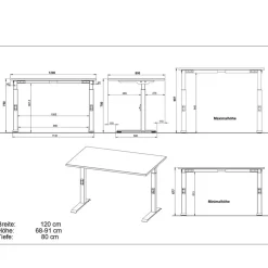 Schreibtische*Pharao24 Schreibtisch Dresina