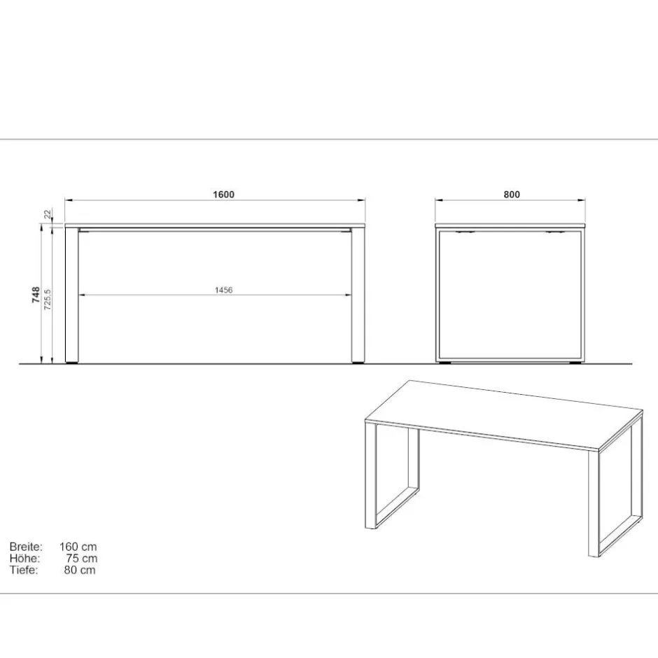 Pharao24 Schreibtisch Durna> Schreibtische