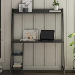 Schreibtische*Pharao24 Schreibtisch mit Ablagen Partida