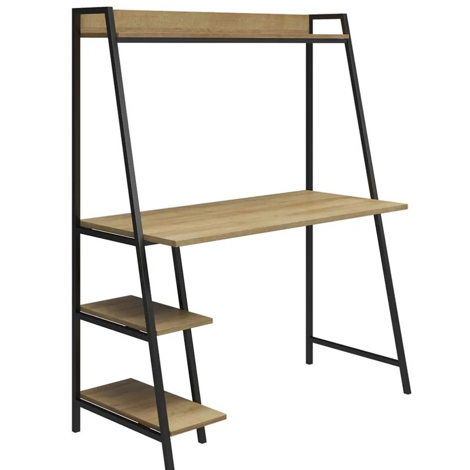 Pharao24 Schreibtisch mit Regal Vester> Schreibtische