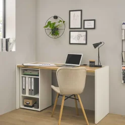 Pharao24 Schreibtisch mit Regalelement Rascian> Schreibtische