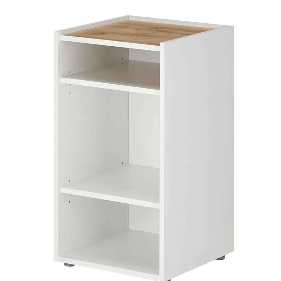 Pharao24 Schreibtisch mit Regalelement Rascian> Schreibtische