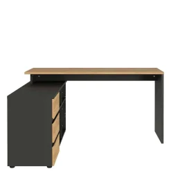 Pharao24 Schreibtisch mit Schrankelement Charin> Schreibtische|Computertische