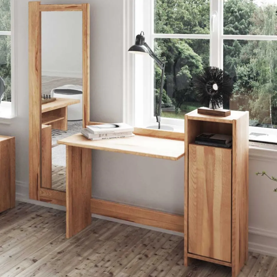 Schlafzimmer Sets*Pharao24 Schreibtisch mit Spiegel Bagavano