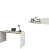 Büromöbel Sets*Pharao24 Schreibtisch mit Wandboard Rascian