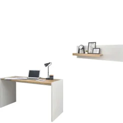 Büromöbel Sets*Pharao24 Schreibtisch mit Wandboard Rascian