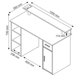 Computertische|Jugendschreibtische*Pharao24 Schreibtisch Trambona