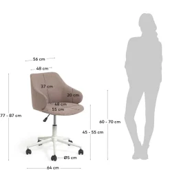 Pharao24 Schreibtischdrehstuhl Ambo><noscript><img width=