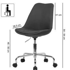 Bürostuhl*Pharao24 Schreibtischdrehstuhl Lecco