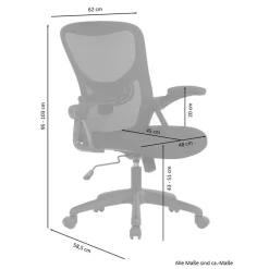 Pharao24 Schreibtischdrehstuhl Lisbeta><noscript><img width=