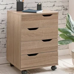 Büroschränke|Aktenschränke*Pharao24 Schreibtischrollcontainer Brunca