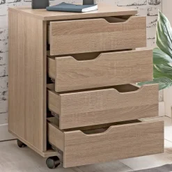 Büroschränke|Aktenschränke*Pharao24 Schreibtischrollcontainer Brunca