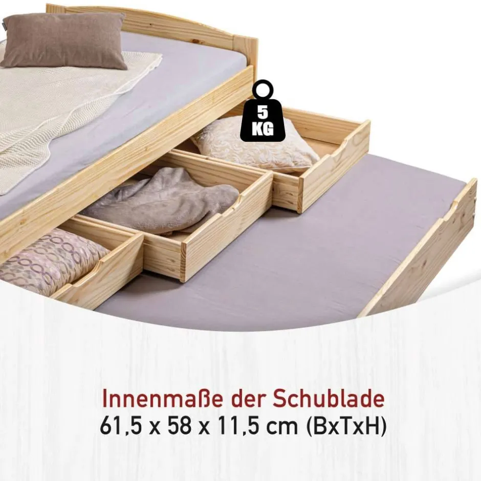 Jugendbetten|Funktionsbetten*Pharao24 Schubkastenbett Vultaco