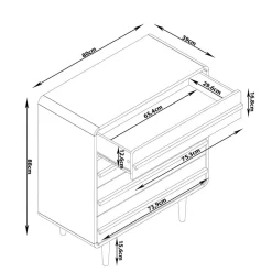Pharao24 Schubkastenkommode Lajuna><noscript><img width=