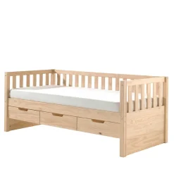 Einzelbetten|Massivholzbetten*Pharao24 Schubladen Jugendbett Maraike