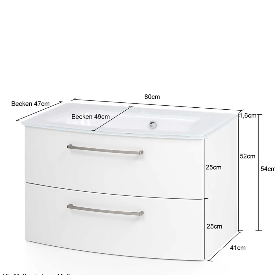 Pharao24 Schubladen Waschtisch Isdrina> Waschbeckenunterschränke