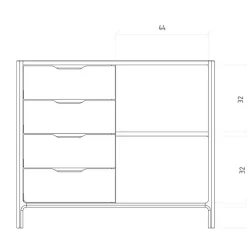 Schlafzimmerkommoden|Schubkastenkommoden*Pharao24 Schubladenkommode Korres