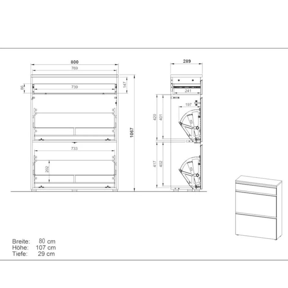 Schuhschränke|Schuhkipper*Pharao24 Schuhkipper Alouis