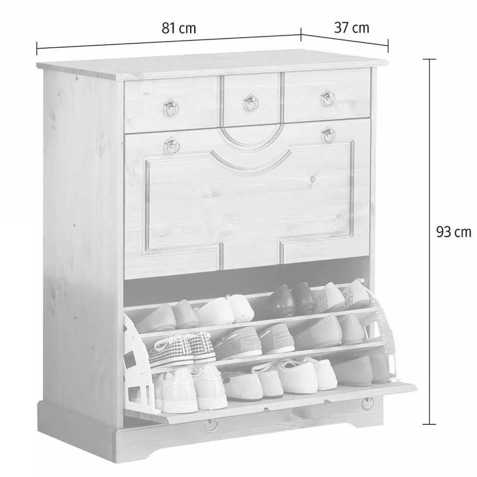 Schuhkipper|Schuhschränke*Pharao24 Schuhklappenschrank Xisin