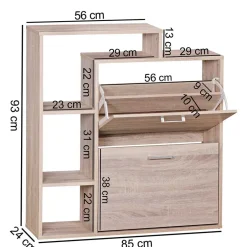 Pharao24 Schuhschrank mit Regal Nena><noscript><img width=