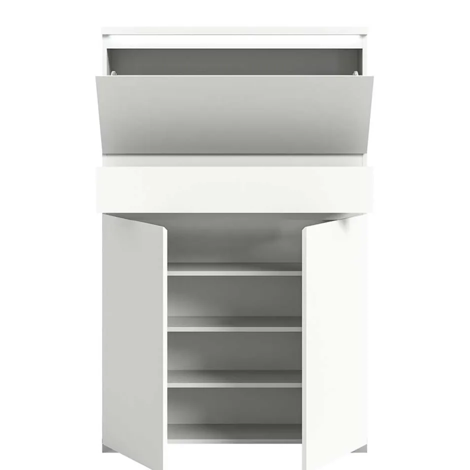 Pharao24 Schuhschrank weiß modern Filicudio> Schuhschränke