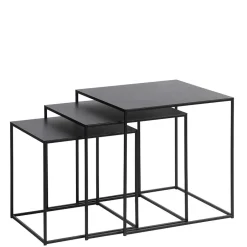 Pharao24 Schwarze Beistelltische Sofa Secionas> Wohnzimmertisch|Beistelltische