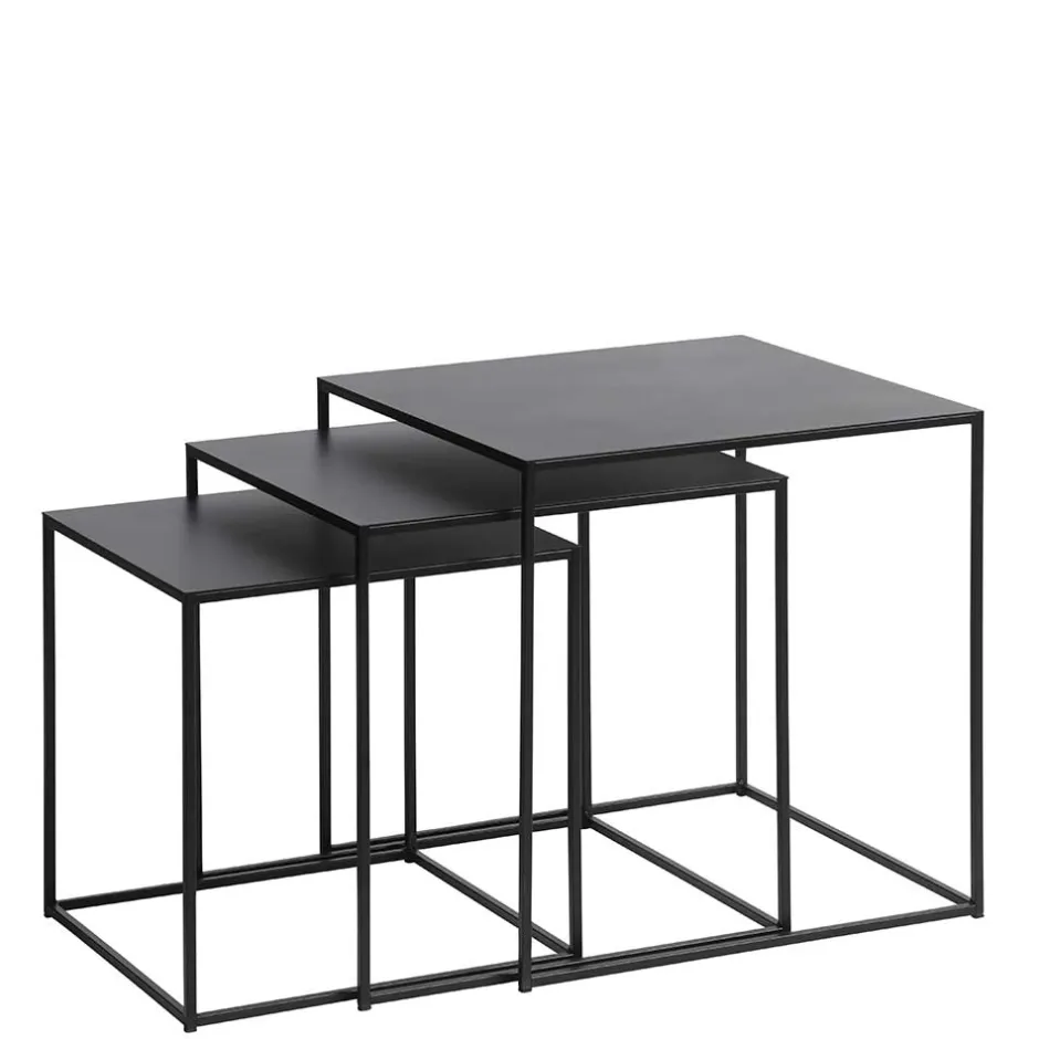 Pharao24 Schwarze Beistelltische Sofa Secionas> Wohnzimmertisch|Beistelltische